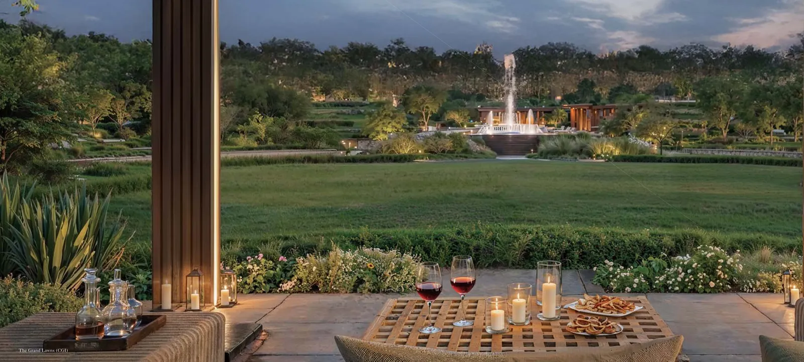 The grand lawn at Lodha Sylvan – Lodha Sylvan