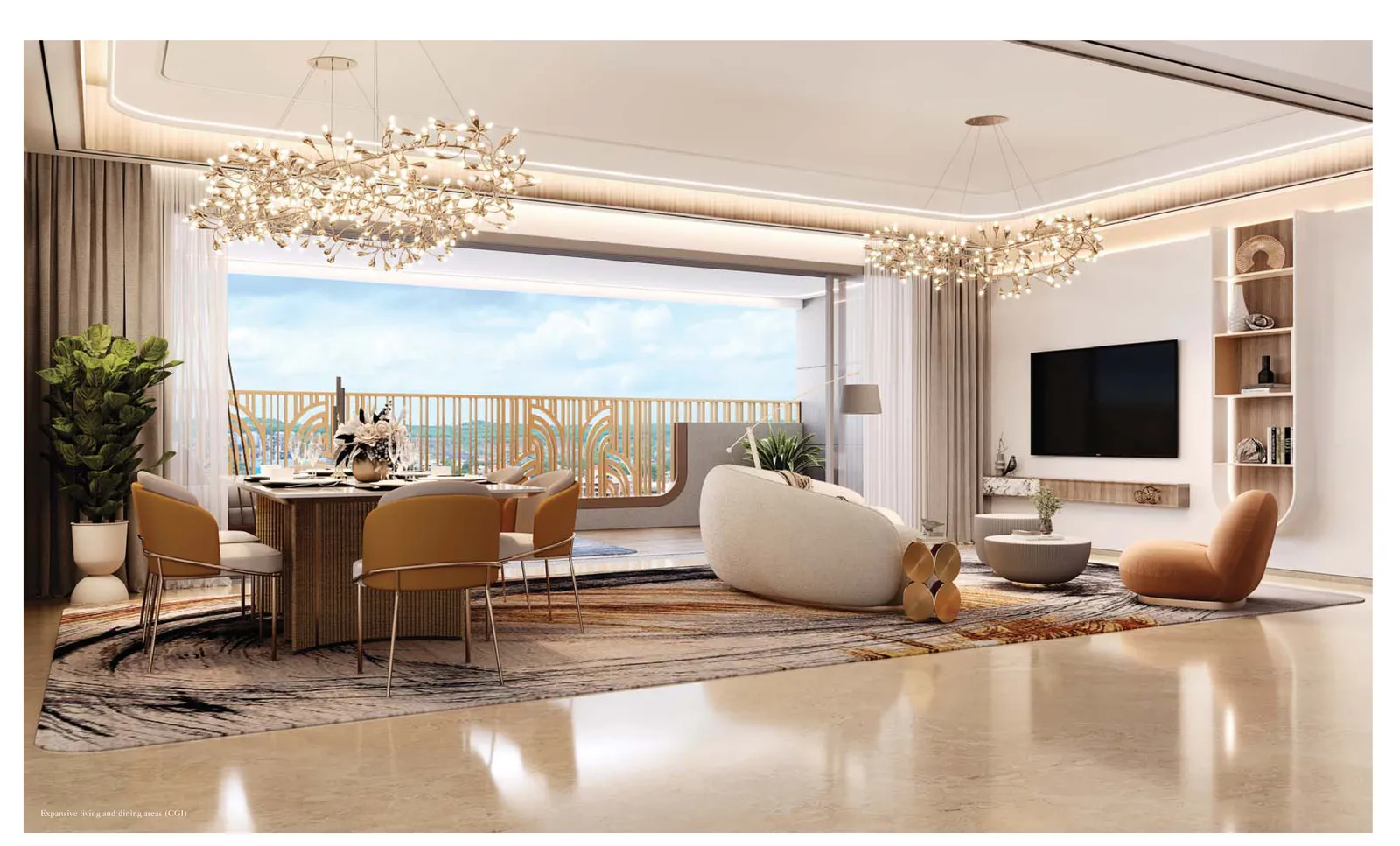 Living and dining – Lodha Sylvan